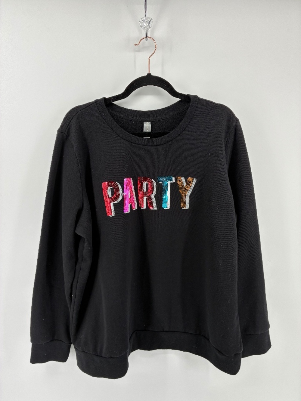 MASSIVE $10 SALE Oversized Sequin Party Sweater Fleece Lined